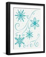 Christmas Otomi Tile I-Elyse DeNeige-Framed Art Print