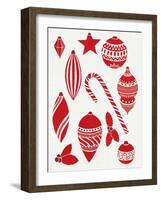 Christmas Otomi Tile III-Elyse DeNeige-Framed Art Print