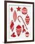 Christmas Otomi Tile III-Elyse DeNeige-Framed Art Print