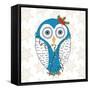 Christmas Owl I-Julie DeRice-Framed Stretched Canvas