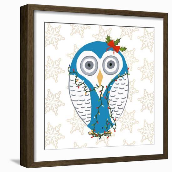 Christmas Owl I-Julie DeRice-Framed Art Print