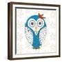 Christmas Owl I-Julie DeRice-Framed Art Print