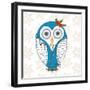 Christmas Owl I-Julie DeRice-Framed Art Print