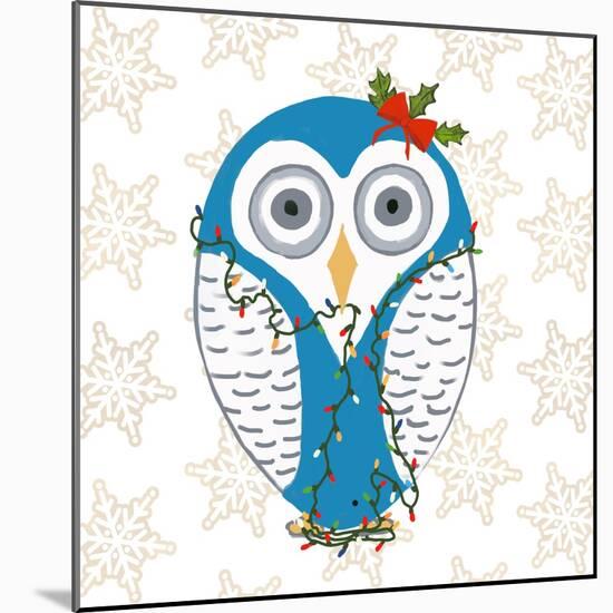 Christmas Owl I-Julie DeRice-Mounted Art Print