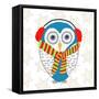 Christmas Owl II-Julie DeRice-Framed Stretched Canvas