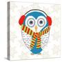 Christmas Owl II-Julie DeRice-Stretched Canvas