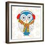 Christmas Owl II-Julie DeRice-Framed Art Print