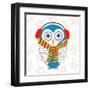 Christmas Owl II-Julie DeRice-Framed Art Print