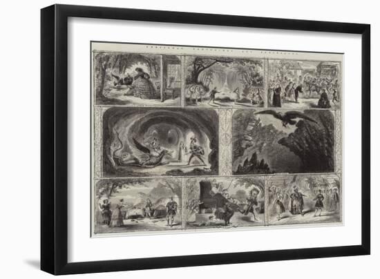 Christmas Pantomimes and Burlesques-null-Framed Giclee Print