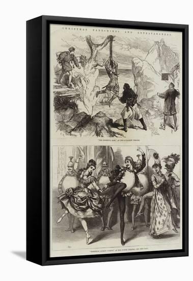 Christmas Pantomimes and Extravaganzas-David Henry Friston-Framed Stretched Canvas