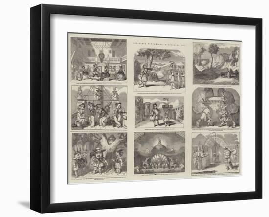 Christmas Pantomimes, Burlesques, Etc-null-Framed Giclee Print