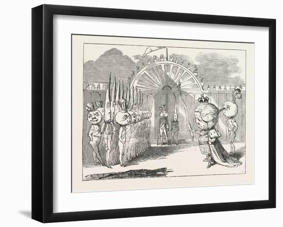 Christmas Pantomimes: Surrey. Scene from the Pantomime of The King of the Golden Seas; Or-null-Framed Giclee Print