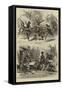 Christmas Pantomimes-David Henry Friston-Framed Stretched Canvas