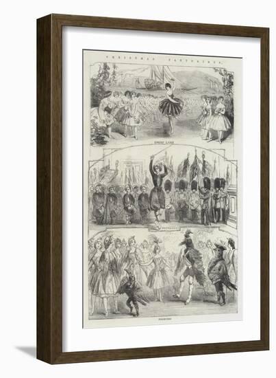 Christmas Pantomimes-null-Framed Giclee Print