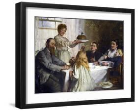 Christmas Par Clark, James (1858-1943) (Oil on Canvas)-James Clark-Framed Giclee Print