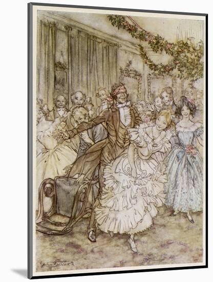 Christmas, Party-Arthur Rackham-Mounted Art Print