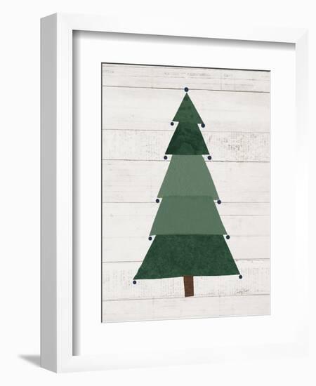 Christmas Patchwork I Neutral-Courtney Prahl-Framed Art Print