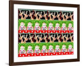 Christmas Pattern 1-Valarie Wade-Framed Giclee Print