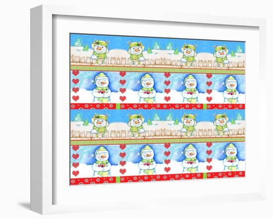 Christmas Pattern 2-Valarie Wade-Framed Giclee Print