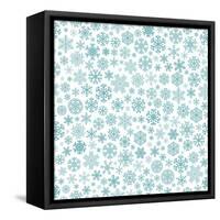 Christmas Pattern from Snowflakes-31moonlight31-Framed Stretched Canvas