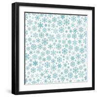 Christmas Pattern from Snowflakes-31moonlight31-Framed Art Print