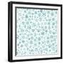 Christmas Pattern from Snowflakes-31moonlight31-Framed Art Print