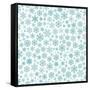 Christmas Pattern from Snowflakes-31moonlight31-Framed Stretched Canvas