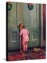 "Christmas Peek,"December 22, 1934-Mary Ellen Sigsbee-Stretched Canvas