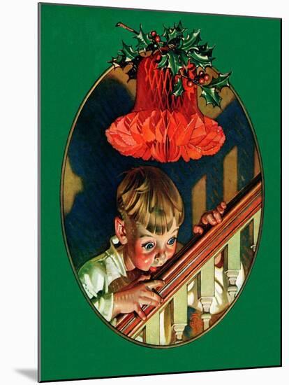 "Christmas Peek,"December 23, 1939-Joseph Christian Leyendecker-Mounted Giclee Print