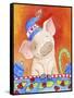 Christmas Piggie-Valarie Wade-Framed Stretched Canvas