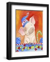 Christmas Piggie-Valarie Wade-Framed Premium Giclee Print