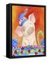 Christmas Piggie-Valarie Wade-Framed Stretched Canvas