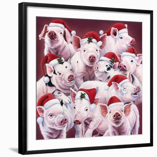 Christmas Piggies-Jenny Newland-Framed Giclee Print