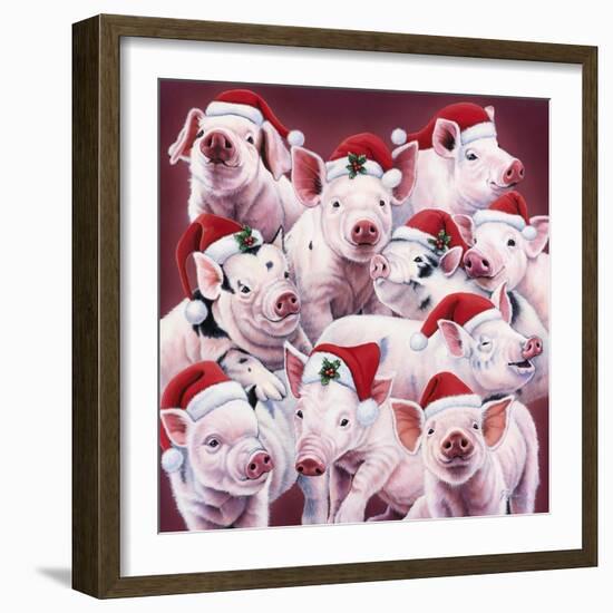 Christmas Piggies-Jenny Newland-Framed Giclee Print