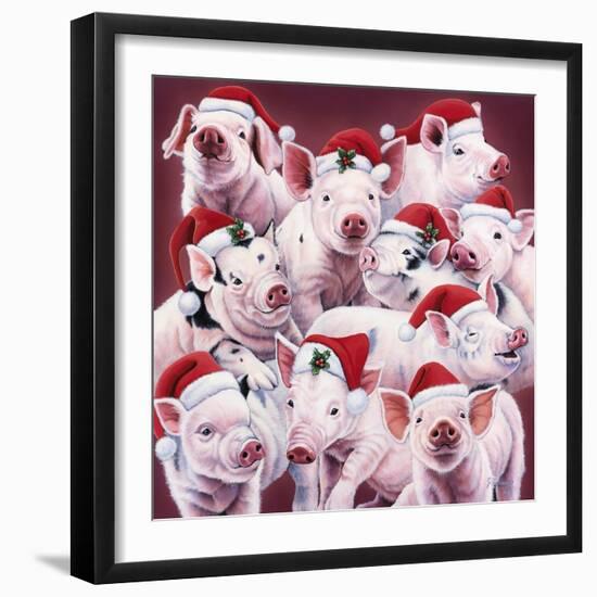 Christmas Piggies-Jenny Newland-Framed Giclee Print