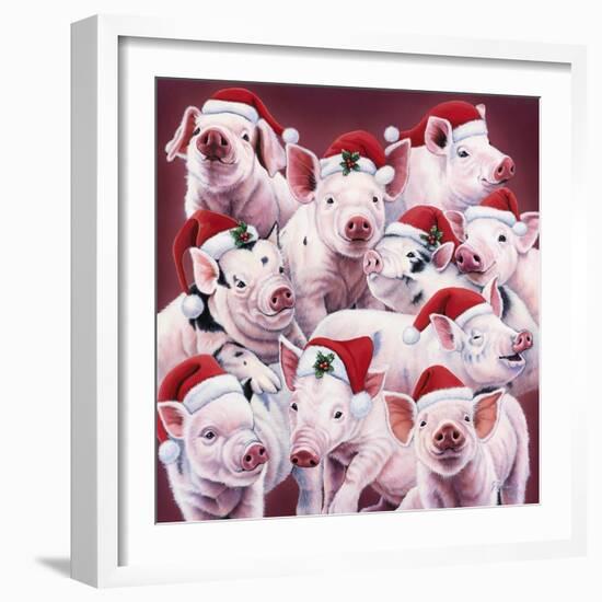 Christmas Piggies-Jenny Newland-Framed Giclee Print