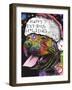 Christmas Pitbull-Dean Russo-Framed Giclee Print