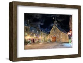 Christmas-Place-Royale Quebec-null-Framed Art Print