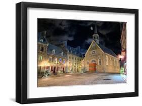 Christmas-Place-Royale Quebec-null-Framed Art Print