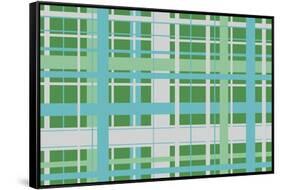 Christmas Plaid 2-Joanne Paynter Design-Framed Stretched Canvas