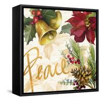 Christmas Poinsettia II-Lanie Loreth-Framed Stretched Canvas