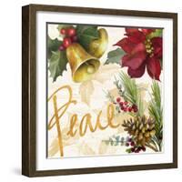 Christmas Poinsettia II-Lanie Loreth-Framed Premium Giclee Print