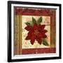 Christmas Poinsettia Vintage 1-Asmaa’ Murad-Framed Giclee Print