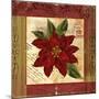 Christmas Poinsettia Vintage 1-Asmaa’ Murad-Mounted Giclee Print