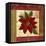 Christmas Poinsettia Vintage 1-Asmaa’ Murad-Framed Stretched Canvas