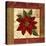 Christmas Poinsettia Vintage 1-Asmaa’ Murad-Stretched Canvas