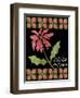 Christmas Pontsettia Black-Cyndi Lou-Framed Premium Giclee Print