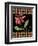 Christmas Pontsettia Black-Cyndi Lou-Framed Giclee Print