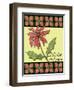 Christmas Pontsettia Cream-Cyndi Lou-Framed Giclee Print