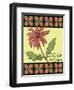 Christmas Pontsettia Cream-Cyndi Lou-Framed Giclee Print